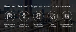 Here a few festivals in Atlanta, GA you can count on each summer 